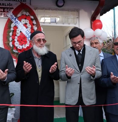 BAHÇELİEVLER MAHALLESİ MUHTARLIK BİNASI YENİLENEN YÜZÜYLE HİZMETE AÇILDI