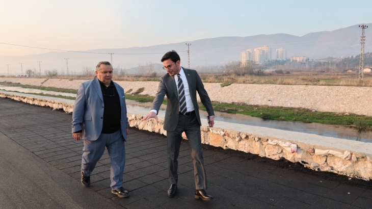 DESENLİ ASFALT YÜRÜYÜŞ VE BİSİKLET YOLU ÇALIŞMALARI BAŞLADI