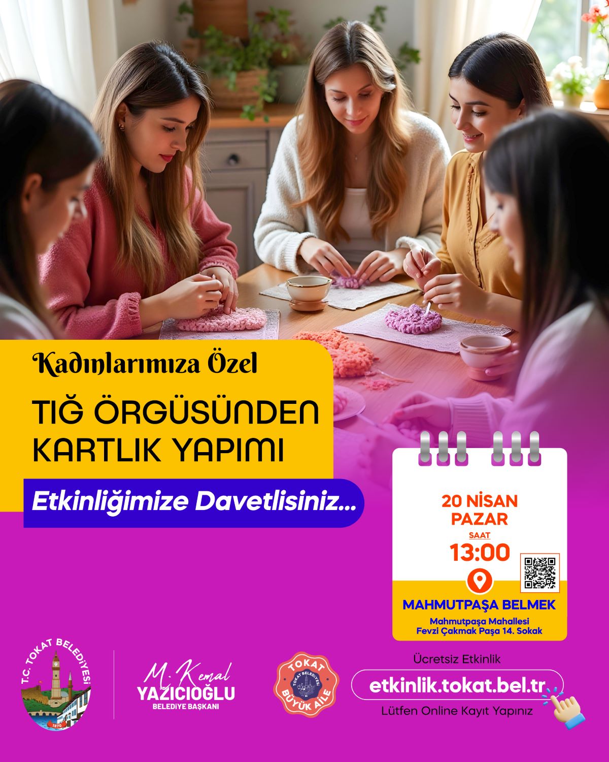 Tığ Örgüsünden Kartlık Yapımı