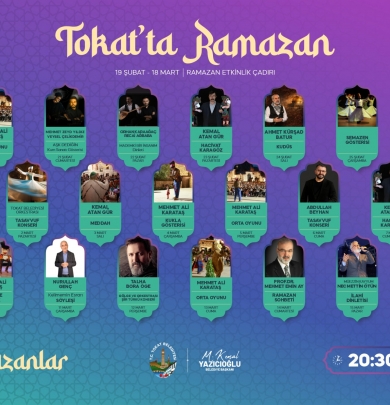 TOKAT’TA RAMAZAN COŞKUSU: HER AKŞAM ETKİNLİK, DÖRT NOKTADA İFTAR SOFRASI